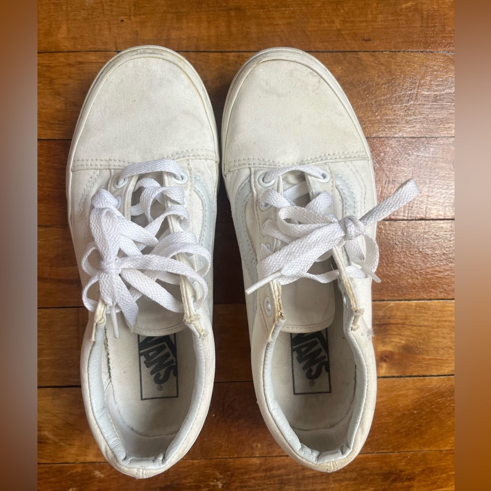 Vans Off-White Canvas Sneakers